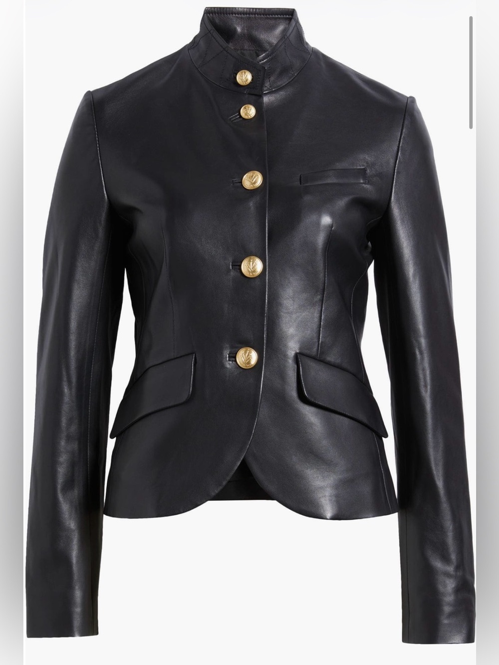 rag & bone Sadie Leather Blazer - Picture 4 of 7